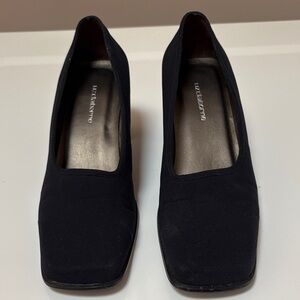 Liz Claiborne Black Square-Toe Heels